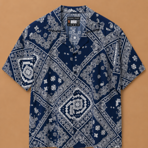 Vintage Bandana Button-Up Shirt