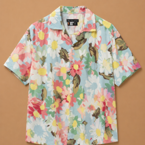 Tropical Floral Button-Up Shirt