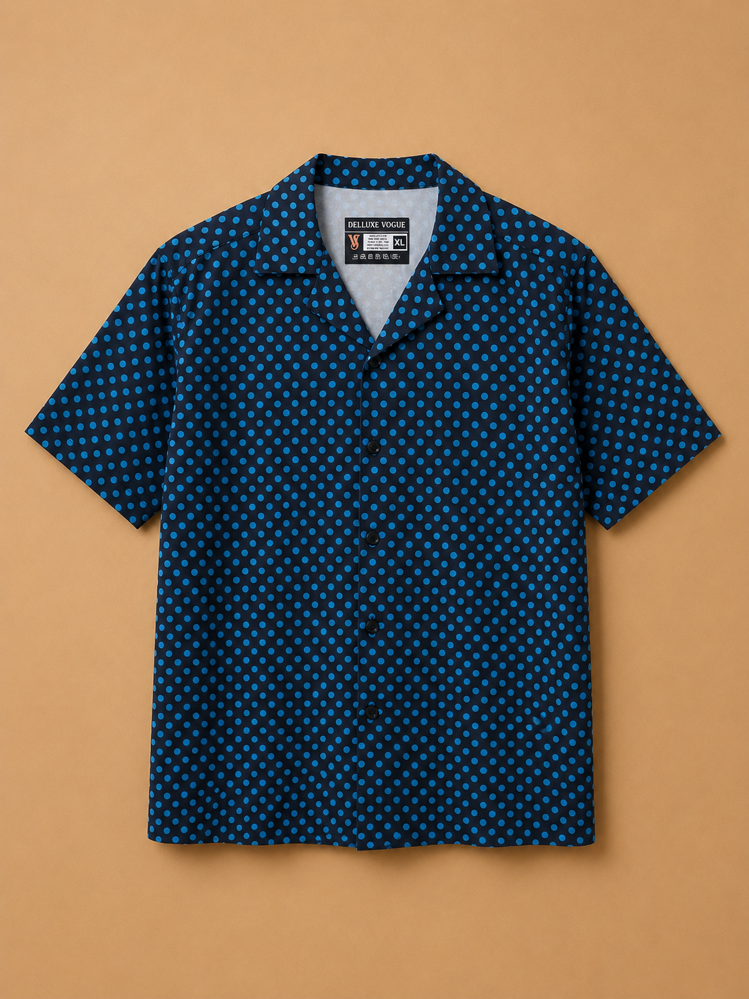 Vintage Polka Dot Button-Up Shirt