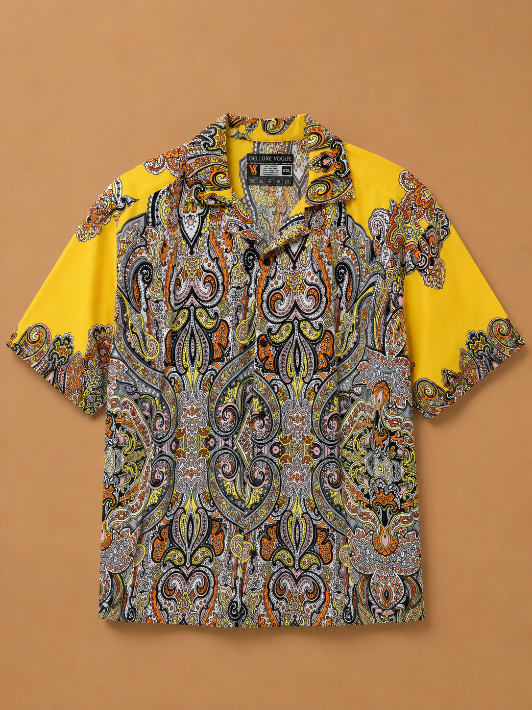 Vintage Ornate Paisley Button-Up Shirt