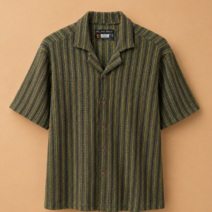 DV Vintage Neck Striped Shirt