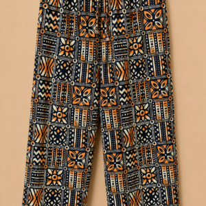 DV Ankara Multicolor Geometric Wide-Leg Pants