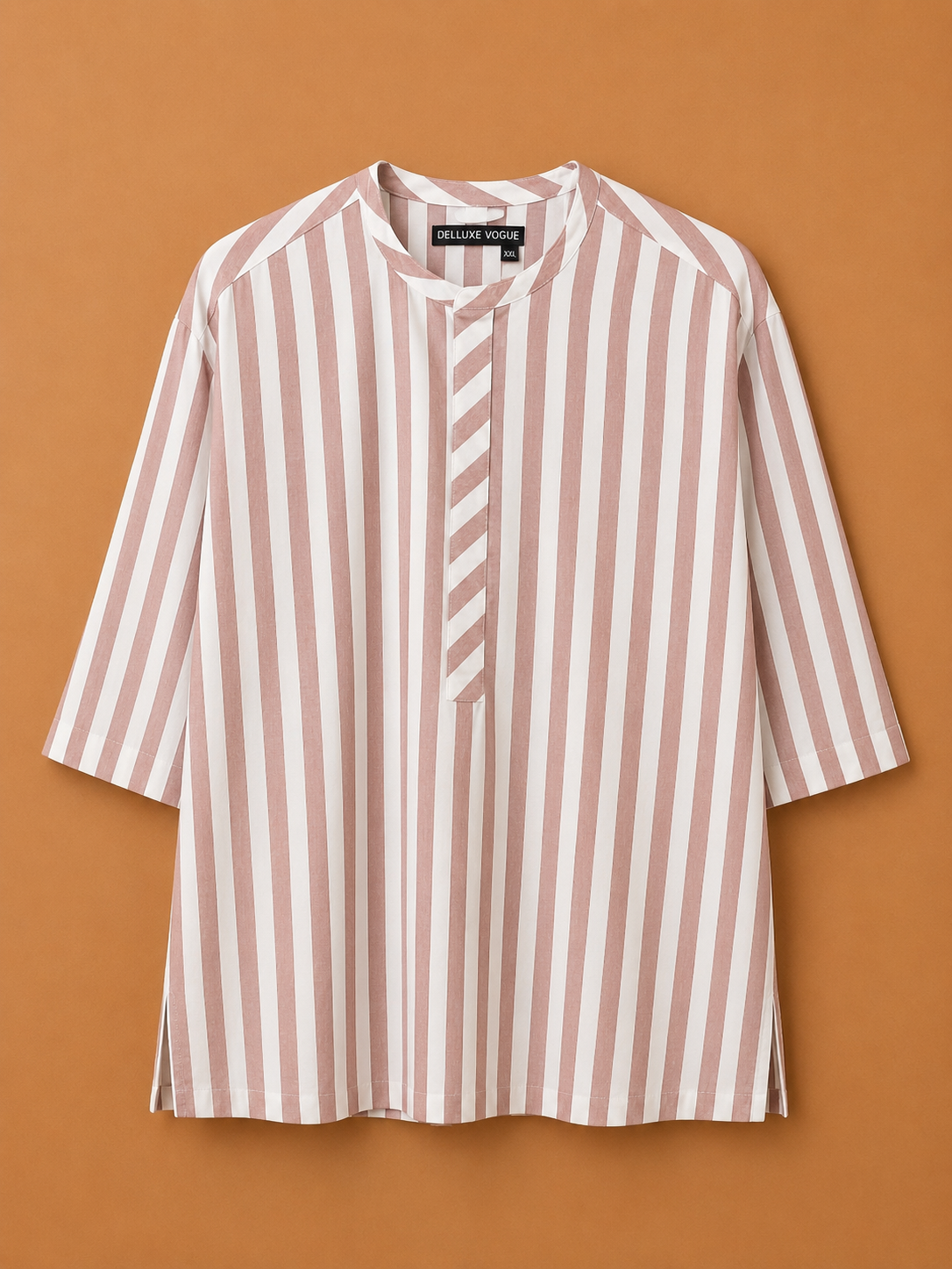 DV Native Neck Pink Striped Shirt