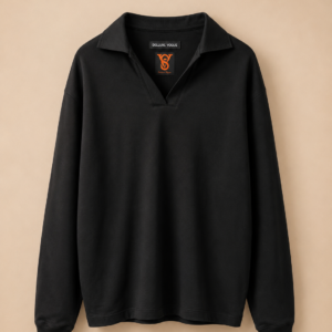 DV Black V-Neck Sweatshirt